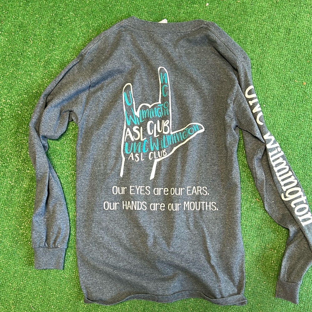 ASL Club UNC Wilmington long sleeve shirt!